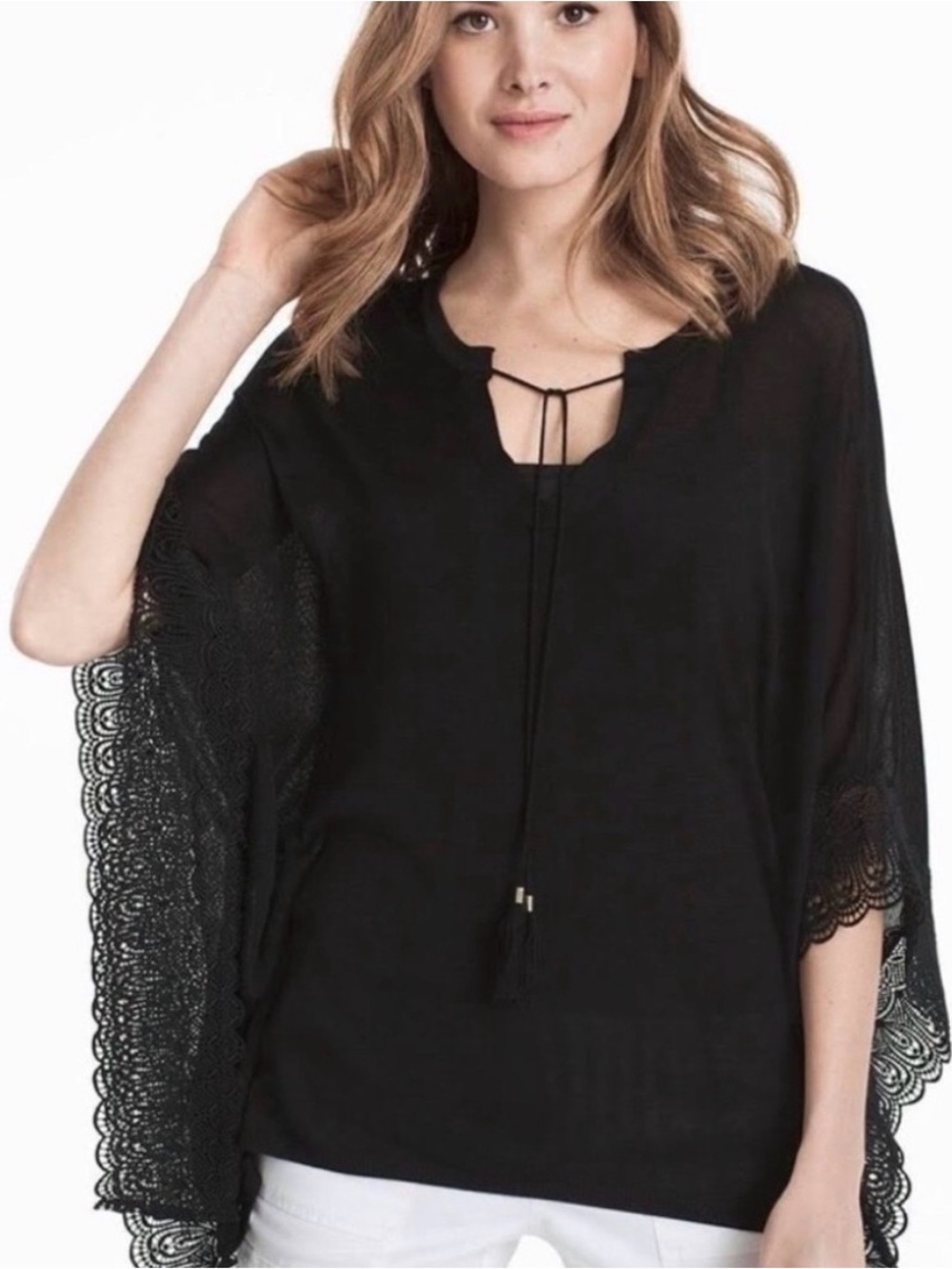 White House black market small shawl poncho 1995